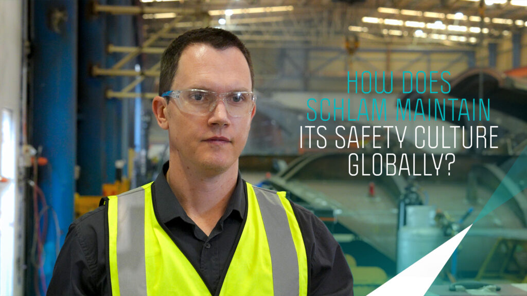Thumbnail for Tim Martin's global safety video, image text reads: HOW DOES SCHLAM MAINTAIN ITS SAFETY CULTURE GLOBALLY